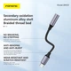 Кабель Foneng BM30 Metal Audio Cable (14cm) 3.5mm to Type-C - изображение 3