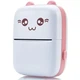 Портативный Розовий мини принтер 1 рулон Mini Printer термопринтер карманный детский принтер термо принтер - изображение 4