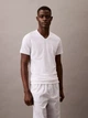 Набор нательных футболок мужских Calvin Klein 720067497 M 3 шт Белый/Серый/Голубой (1159864952) - изображение 2