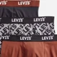 Набір трусів боксерів чоловічих бавовняних Levi`s 504596299 M 3 шт Теракотовий/Сірий/Темний сірий (1159865258) - зображення 3