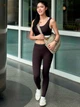 Спортивные леггинсы женские Uniqlo 385432450 S Коричневые (1159865517) - изображение 4