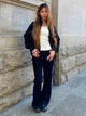 Джинсы Клеш женские Uniqlo 544289656 28 Черные (1159864960) - изображение 4