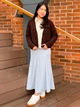 Юбка длинная летняя женская Uniqlo 385627085 S Голубая (1159864950) - изображение 8