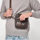Сумка мужская кожаная Vintage 14987 Коричневая - изображение 7