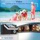 Цифровая камера OURLIFE 4K с поворотным экраном, CCD-сенсором, USB-зарядкой и 8x цифровым зумом, зелёная - изображение 2