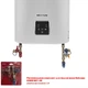 Бойлер Mixxus Flat Wet EWH-09100 2 кВт 100л мокрый ТЭН, универсальный, белый (WH0596) - изображение 4