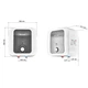 Бойлер Mixxus Small Over EWH-1115 1,5 кВт 15л мокрый ТЭН, над мойкой, белый (WH0607) - изображение 4