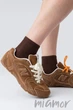 Шкарпетки короткі з резинкою в рубчик MasterStep 0220 Unisex (2 пари) 38-40 Шоколад - зображення 2