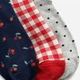 Набор женских носков высоких GAP 965222849 One Size 3 пары Синий/Красный/Серый (1159865323) - изображение 3