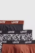 Труси боксери, 3 штуки Levi's 48(M) Сірий-помаранчевий (149137) - зображення 2