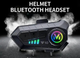 RGB Мотогарнитура для шлема Y10 Bluetooth 5.3 Водонепроницаемая беспроводная интерком-гарнитура с интеллектуальным шумоподавлением - изображение 3