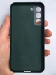 Чехол кожаный противоударный Leather Cover для Samsung Galaxy S22 (S901) Forest Green - изображение 4