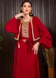 Костюм (сукня+блейзер) XL, вишневий (715737-1) - изображение 2