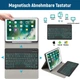Чохол з клавіатурою Lielax Чорний QWERTZ Bluetooth підсвітка для iPad 9 7 - зображення 4