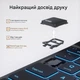 Чехол-клавиатура OYEEICE QWERTY Черный беспроводная с подсветкой 7 цветов для iPad 10 2 9 8 7 Air3 - изображение 3