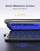 Чехол с клавиатурой Inateck AirTap BK2007 серый QWERTZ ультралегкий с держателем для стилуса (BK2007) - изображение 5