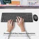 Набор клавиатуры и мыши Rii черный QWERTZ 2 4G бесшумный - изображение 8
