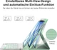 Чехол-клавиатура IVEOPPE iPad Air 13 M4 мятный QWERTZ подсветка - изображение 5