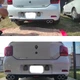 Накладка на задній бампер Renault Logan універсальний колір чорно сріблястий - зображення 17