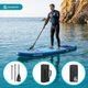SUP доска для плавания надувная SUP AQUASTIC Taupo 10'8" 325 см сап с веслом и ручным насосом - изображение 9