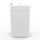 Розумне сенсорне відро, кошик для сміття iHunt BRO Easy Trash Can V2, 30 л, безконтактне відкривання 0,3 с, автозапаювання пакета, акумулятор 2000 мА·год, біле - зображення 7