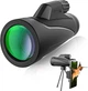 Монокулярный телескоп 12X42 для смартфонов, водонепроницаемый телескоп для наблюдения, походов и кемпинга - изображение 1