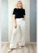 Джинси wide leg декоровані стразамі білі di classe 38-9967 - W34 - білий - изображение 2