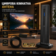 Цифровая комнатная антенна для Smart TV HDTV Amplified с усилителем сигнала 25dBi, кабель 5м, радиус 700+ км, Black - изображение 1