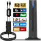 Цифровая комнатная антенна для Smart TV HDTV Amplified с усилителем сигнала 25dBi, кабель 5м, радиус 700+ км, Black - изображение 3