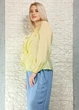 Блуза з ліоцелу декорована воланами жовта New Collection 17-320 - S-L - жовтий - изображение 4