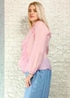 Блуза з ліоцелу декорована воланами рожева New Collection 17-324 - S-L - рожевий - изображение 5