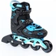 Детские раздвижные ролики Flying Eagle S9 Dual Density синие 32-36 - изображение 1