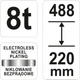 Домкрат гидравлический бутылочный YATO 8 т высота подъема 220-488 мм YT-17025 - изображение 2