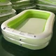 Надувной бассейн Intex 56483 прямоугольный, 262 x 175 х 56 см, объем: 769 л, идеален для детей, надувные камеры легко складывать и удобно хранить, салатовый - изображение 6