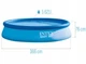 Бассейн надувной Intex Easy Set 28132 + фильтр-насос, 366х76 см, 5621 л, для всей семьи, из трехслойного ПВХ, быстрая сборка, голубой - изображение 4