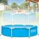 Бассейн Intex 28205 каркасный Metal Frame Pool, круглый, 244 х 51 см, 1828 л, трехслойный ПВХ + оцинкованные стальные трубы, для всей семьи, голубой - изображение 6