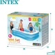 Надувной прямоугольный бассейн Intex 57180, 203 × 152 × 48 см, на 540 л, прочный винил, надувные борты, для детей и взрослых, голубой - изображение 10