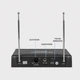 Беспроводная микрофонная система G210V с 2 ручными микрофонами для караоке, выступлений, церкви, встреч и дома - изображение 3