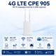 4G Wi-Fi роутер LTE CPE 905 із SIM-картою, 2.4 ГГц, до 150 Мбіт/с, 1 LAN, USB, білий - изображение 1