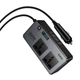 Автомобильный инвертор HOCO Z66 New 2-socket universa car inverter 200W Black - изображение 2