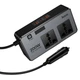 Автомобильный инвертор HOCO Z66 New 2-socket universa car inverter 200W Black - изображение 5