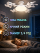Потолочная LED люстра-вентилятор 60 Вт E27 50 см с пультом таймером и регулировкой света белая (49676074) - изображение 7