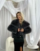 Шуба вкорочена - Classyme - S - Сріблясто-сірий - (22sh) - зображення 1