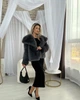 Шуба укороченная - Classyme - L - Серебристо-серый - (22sh) - изображение 1
