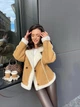 Дубленка с искусственным мехом - Classyme - S - Бежевый - (3j) - изображение 1