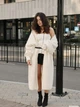 Кардиган подовжений пухнастий - Classyme - XL - Молочний - (10ka) - зображення 4