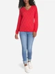 Пуловер женский Tommy Hilfiger 239632688 XL Красный (1159864748) - изображение 3
