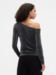 Лонгслив длинный женский GAP 54010823 L Черный (1159865028) - изображение 2