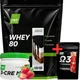 Whey Protein сывороточный 80% белка (2 кг/упаковка) + Креатин "3-CRE MLT" (0,3 кг/банка) = Омега 3 В Подарок - изображение 1