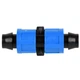 Фитинг для капельной ленты Stenson R41903 7.7х2.7см PP Синий с черным - изображение 2